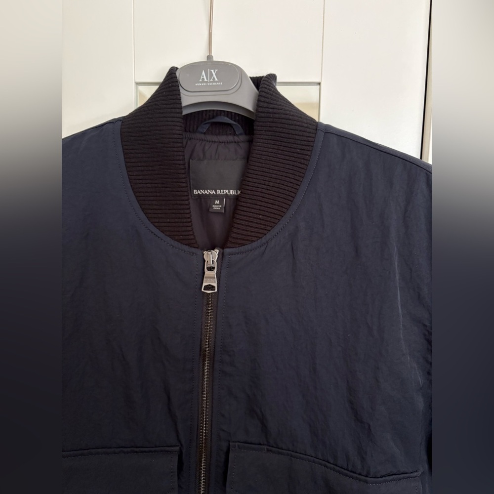 Banana Republic Men's Navy Bomber Jacket - Picture 5 of 9